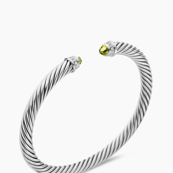 DAVID YURMAN bracelet, Peridot & Diamonds - Picture 7 of 12